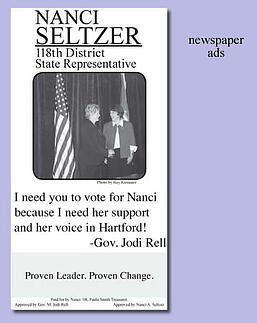 political newspaper ad sample