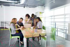 Small business team during a meeting
